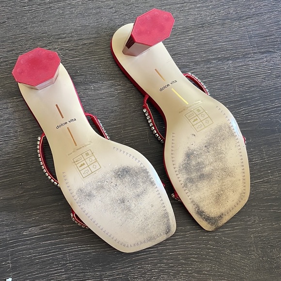 Dolce Vita Red Diamond Heels - Picture 4 of 4